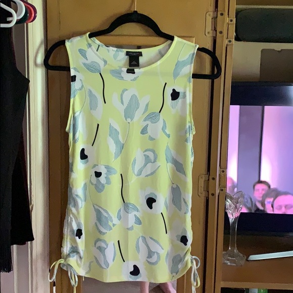 Ann Taylor Factory Tops - Yellow top w/cinch side drawstring waist Ann Taylor Factory Tops - Yellow top w/cinch side drawstring waist